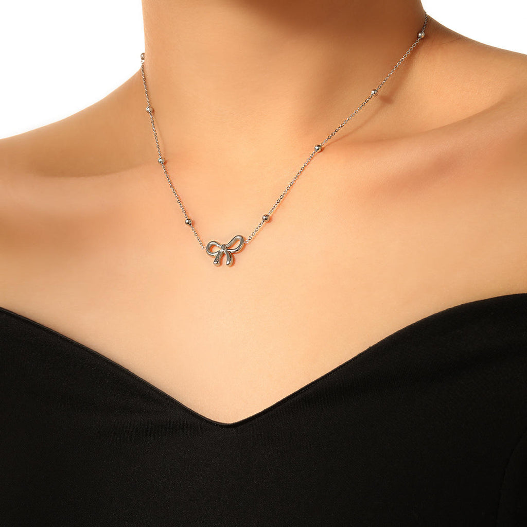 Link Chain Bow Neklace | Stylish Bow Necklace | ORLABYAMY