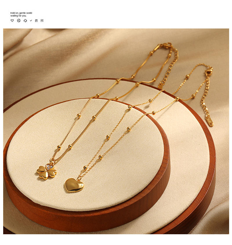 Flower & Heart Necklace | Women’s Pendant Necklace | ORLABYAMY