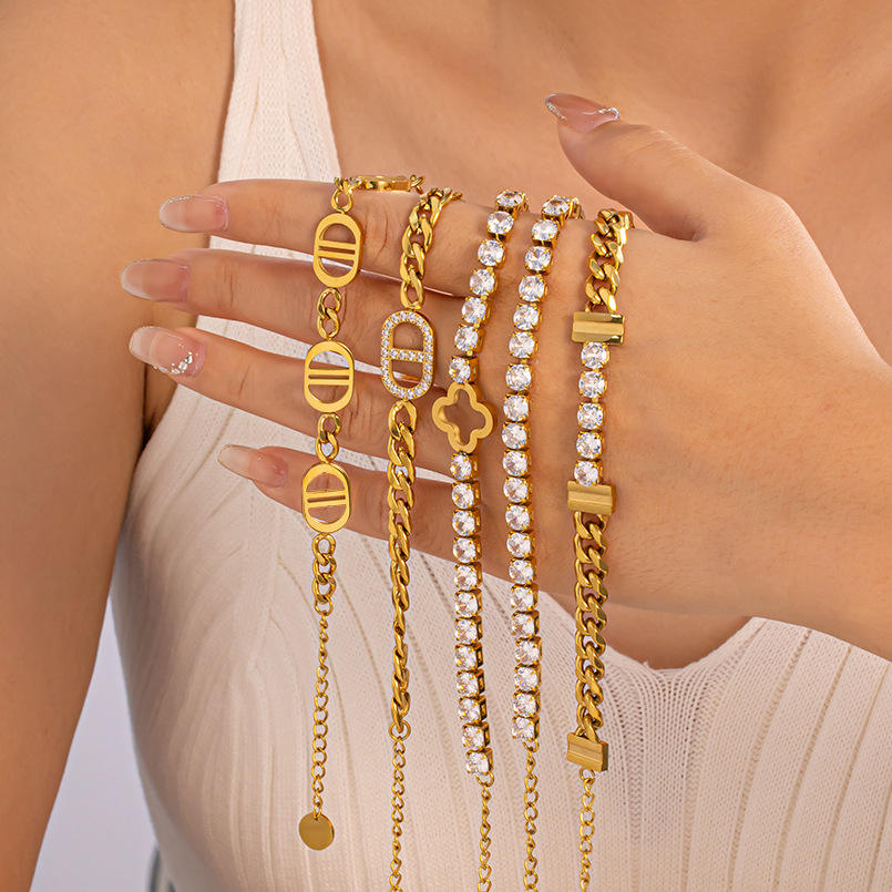 Tennis Chain Bracelet | Zirconia Chain Bracelet | ORLABYAMY