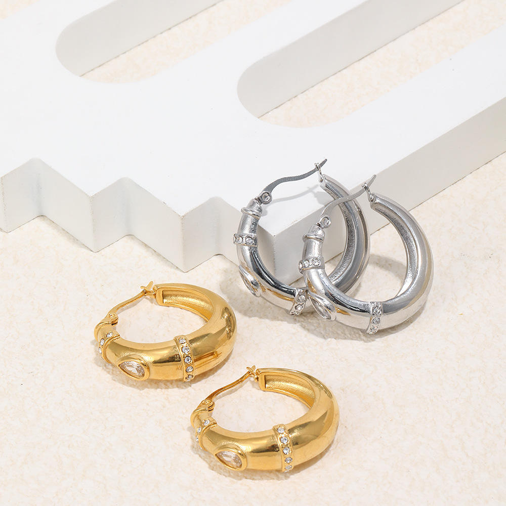 Women's Hoop Huggie Earrings | Hoop Huggie Earrings | ORLABYAMY