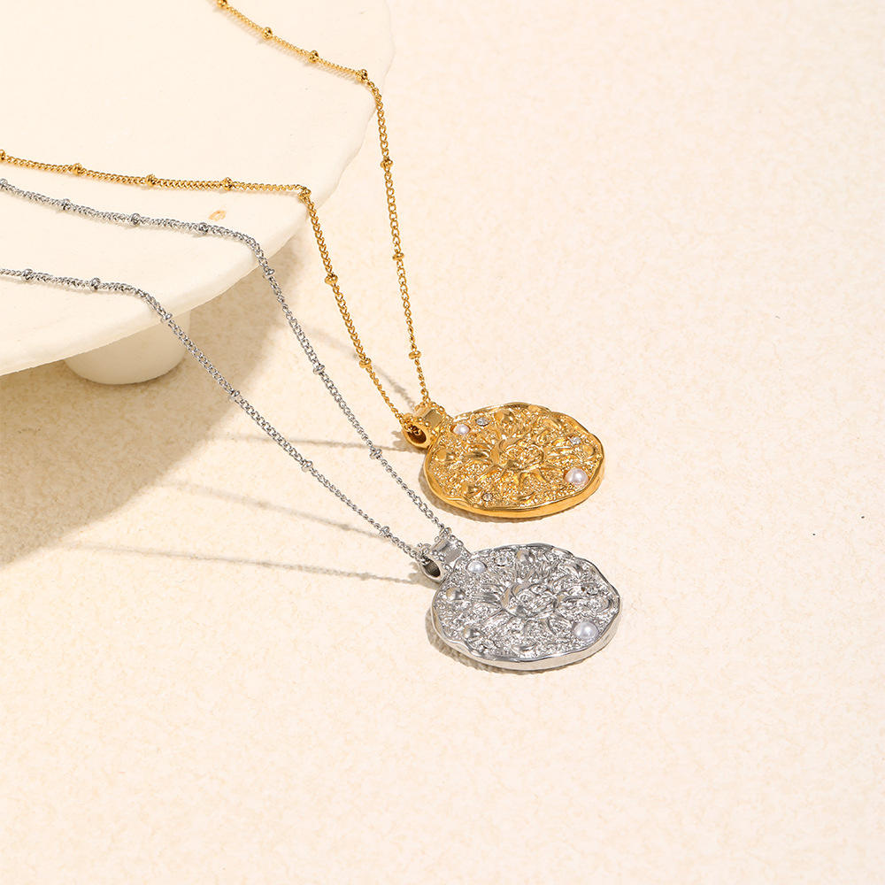 Irregular Pendant Necklace | Zirconia Pendant Necklace | ORLABYAMY