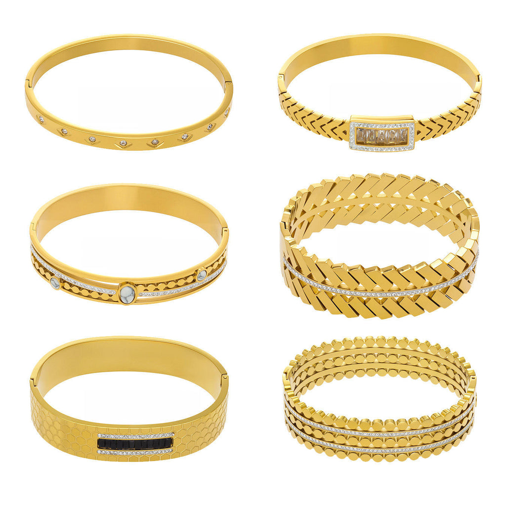 Stainless Steel Crown Bracelet | Zirconia Crown Bracelet | ORLABYAMY