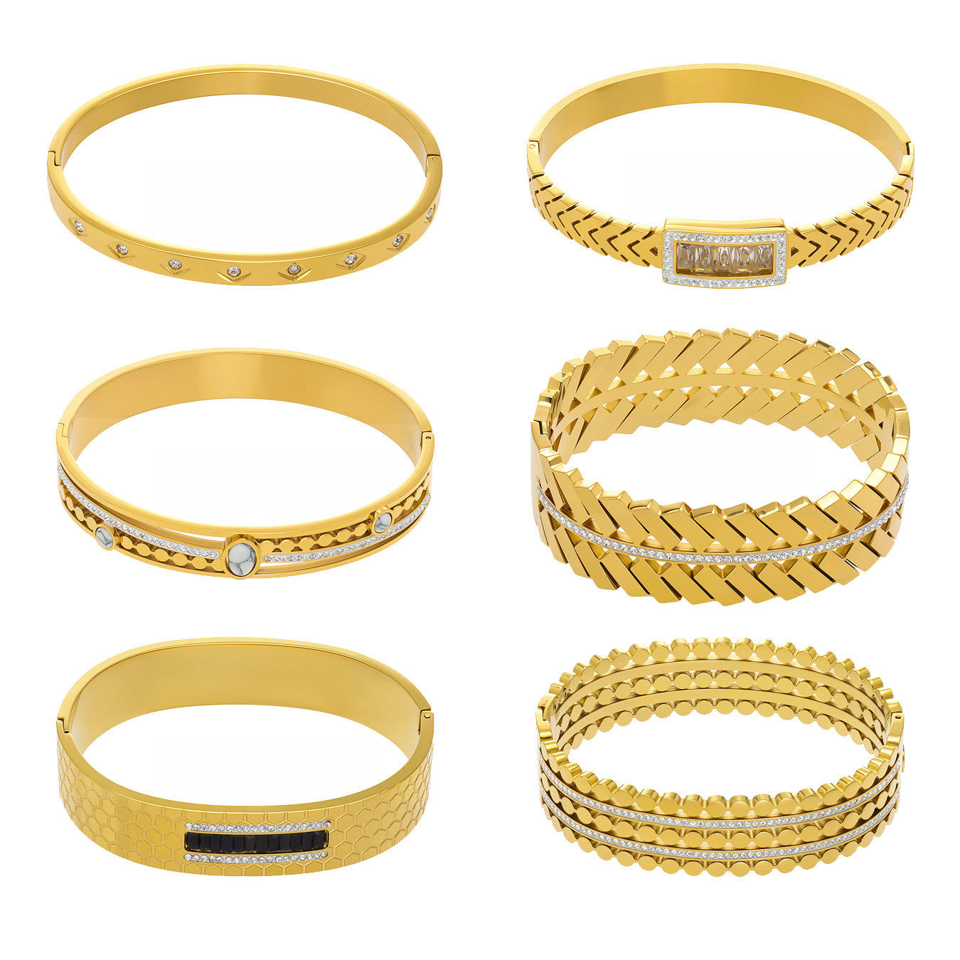Stainless Steel Crown Bracelet | Zirconia Crown Bracelet | ORLABYAMY