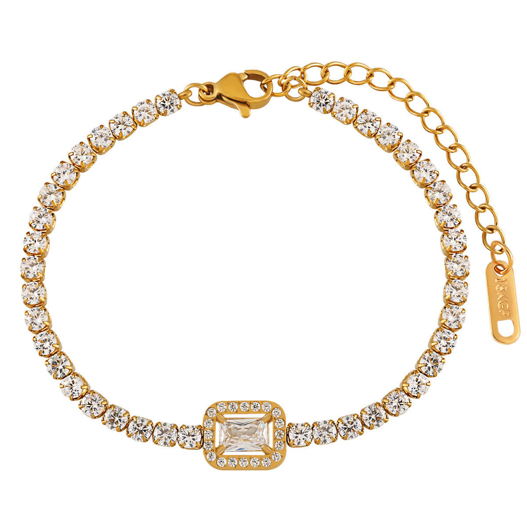 White Zircon Bracelet | Unisex Zircon Bracelet | ORLABYAMY