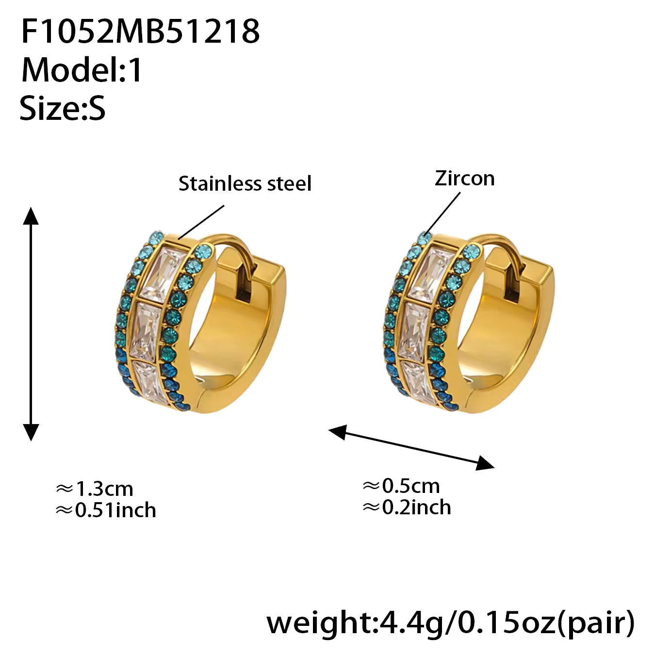 Zirconia Hoop Earrings | Women's Hoop Earrings | ORLABYAMY