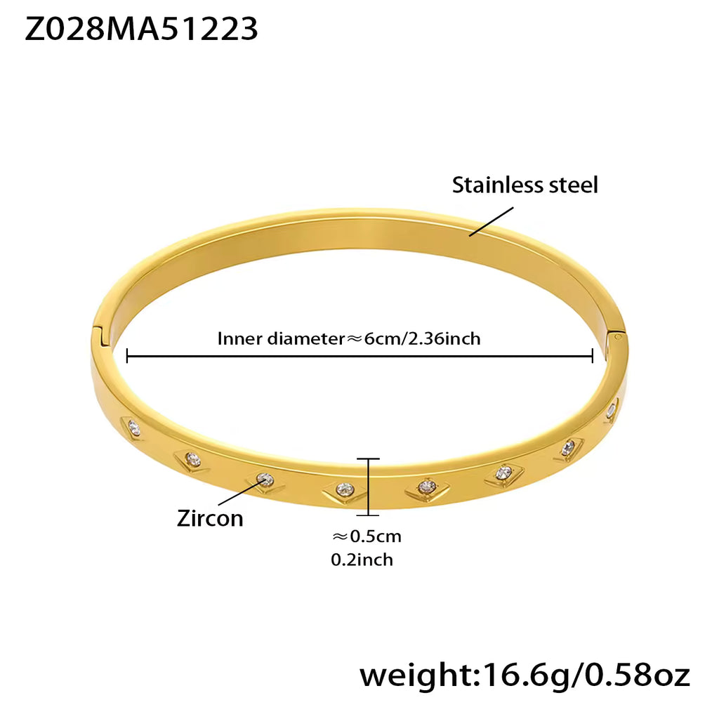 Stainless Steel Crown Bracelet | Zirconia Crown Bracelet | ORLABYAMY