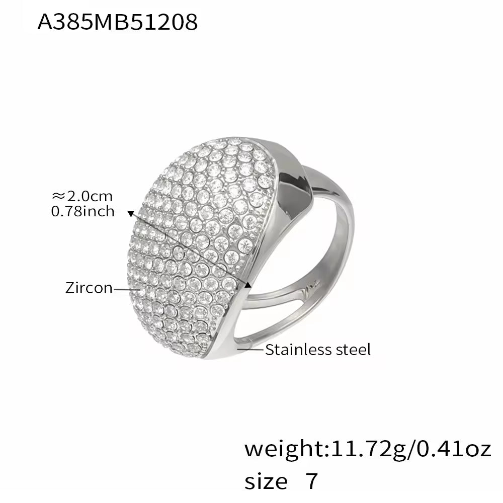 Cubic Zirconia Ring | White Zircon Ring | Zircon Ring | ORLABYAMY