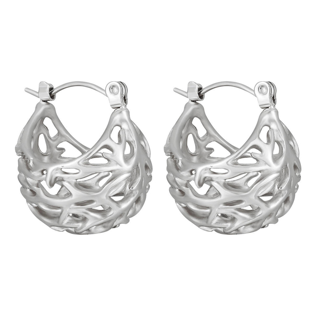 Stainless Steel Hoop Earrings | Gold Plated Hoop Earrings | ORLABYAMY