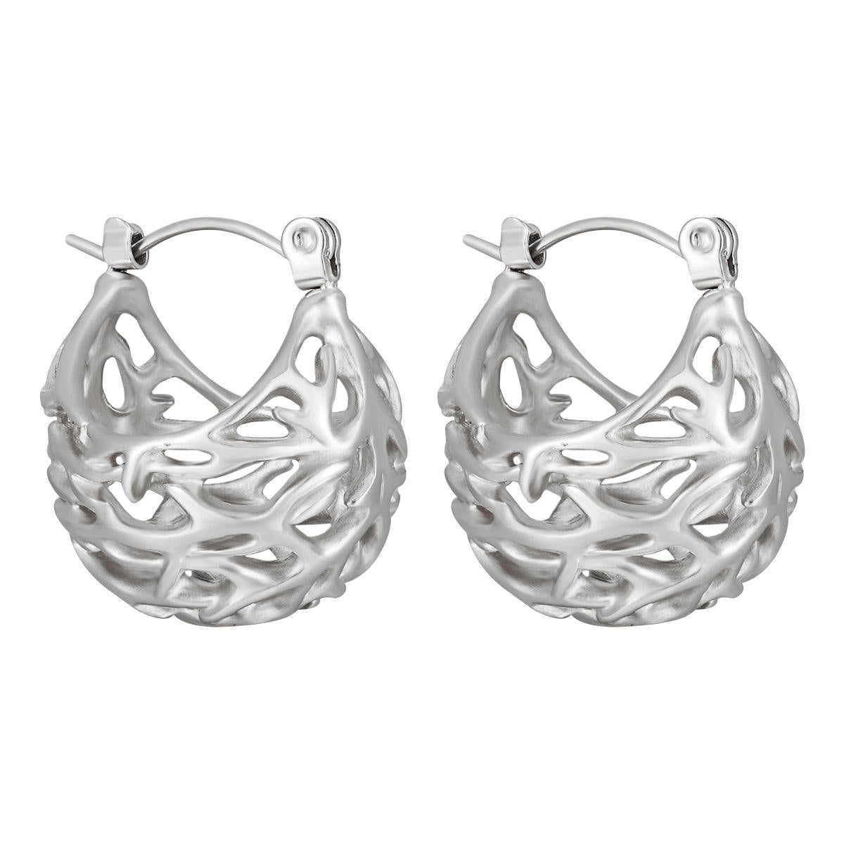 Stainless Steel Hoop Earrings | Gold Plated Hoop Earrings | ORLABYAMY