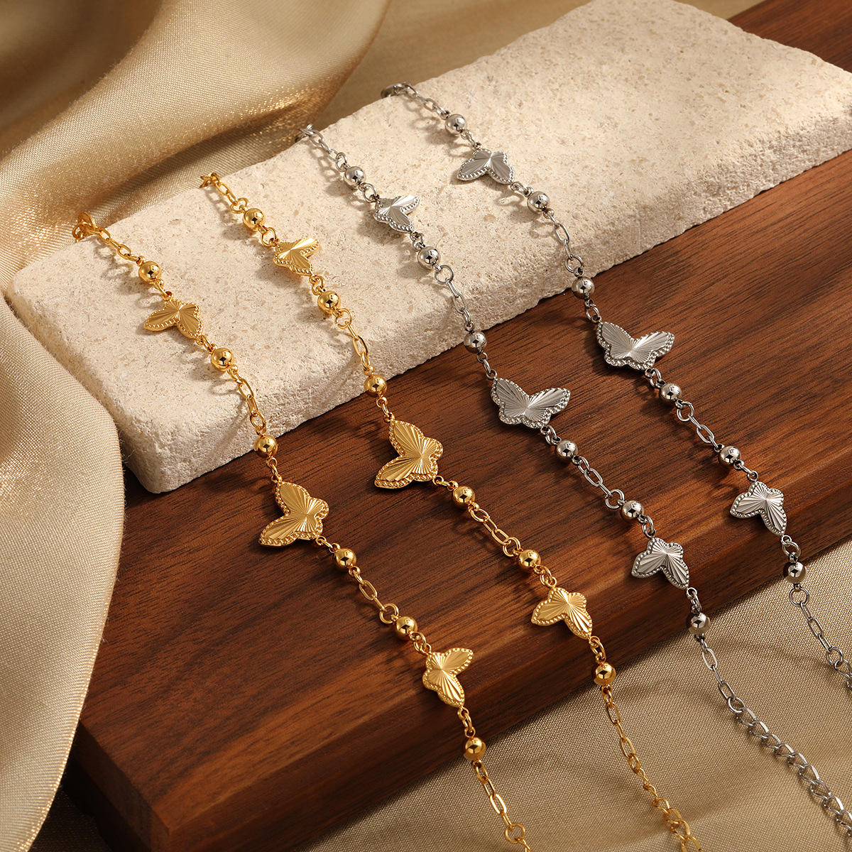 Women's Butterfly Bracelet | Gold Plated Bracelet | ORLABYAMY