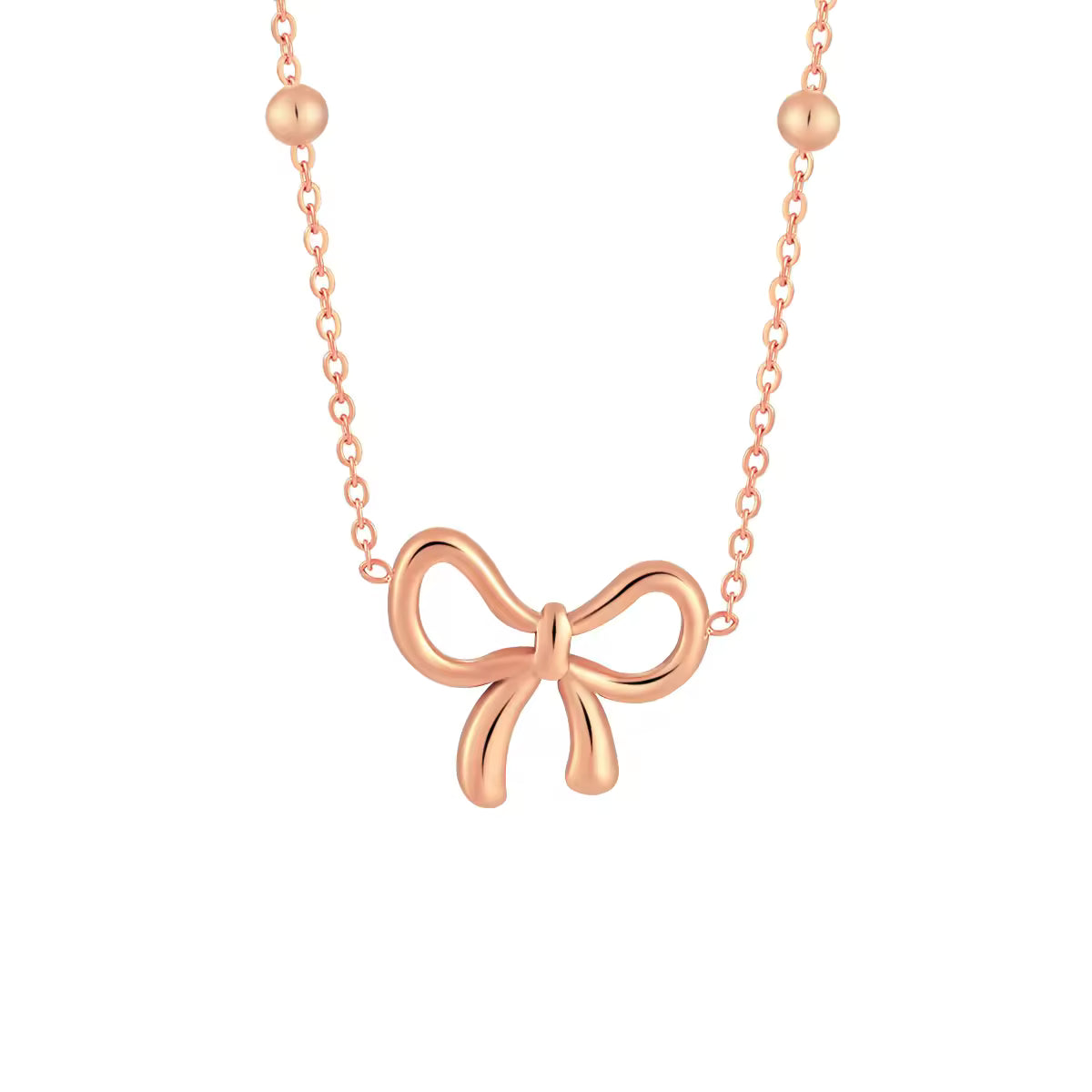 Link Chain Bow Neklace | Stylish Bow Necklace | ORLABYAMY