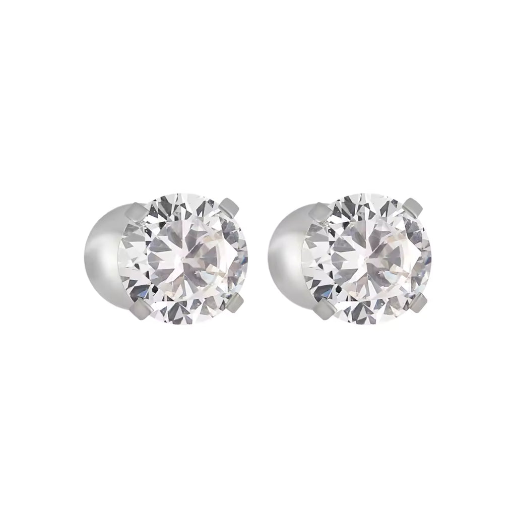 Hoop Huggie Earrings | Zirconia Hoop Earrngs | ORLABYAMY