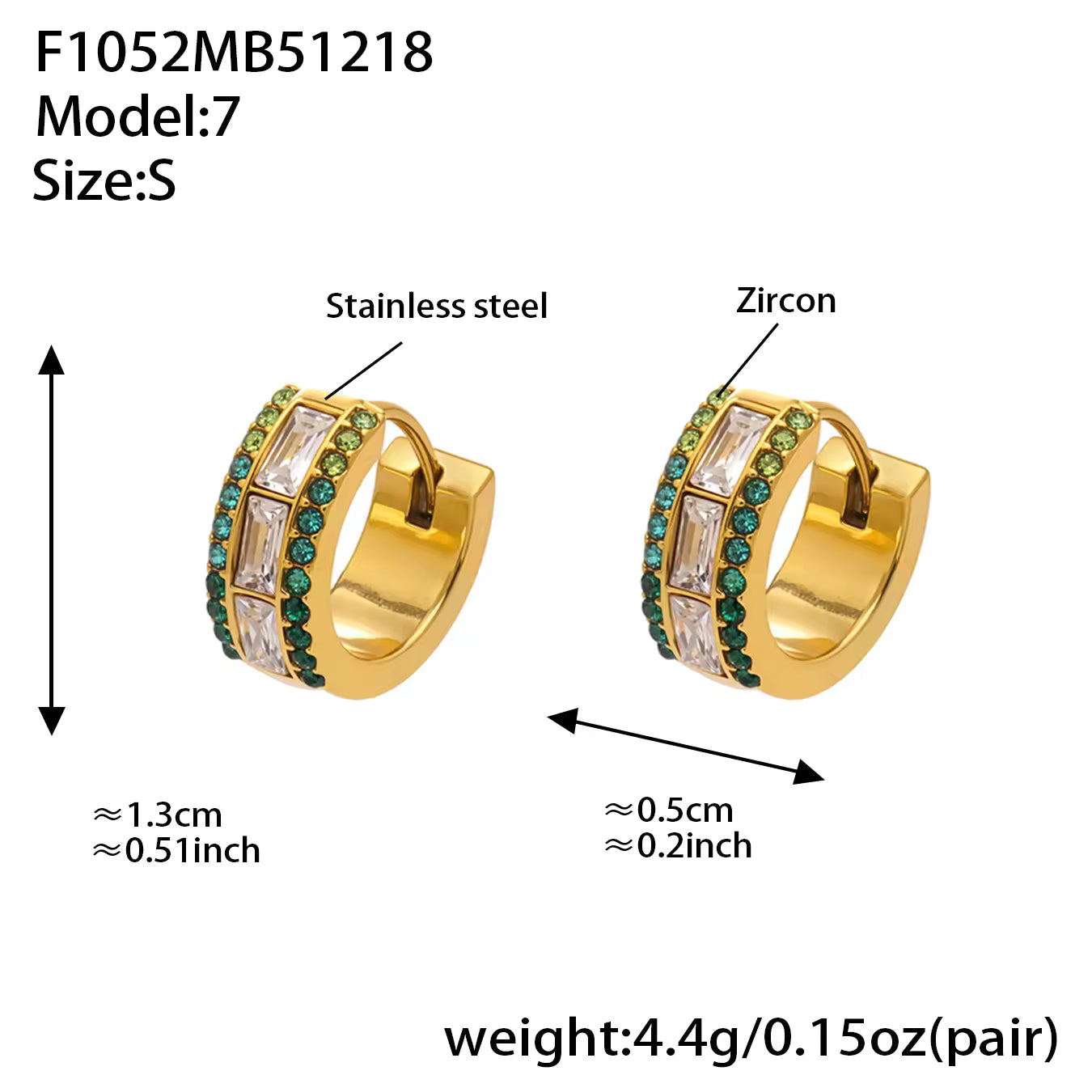 Zirconia Hoop Earrings | Women's Hoop Earrings | ORLABYAMY