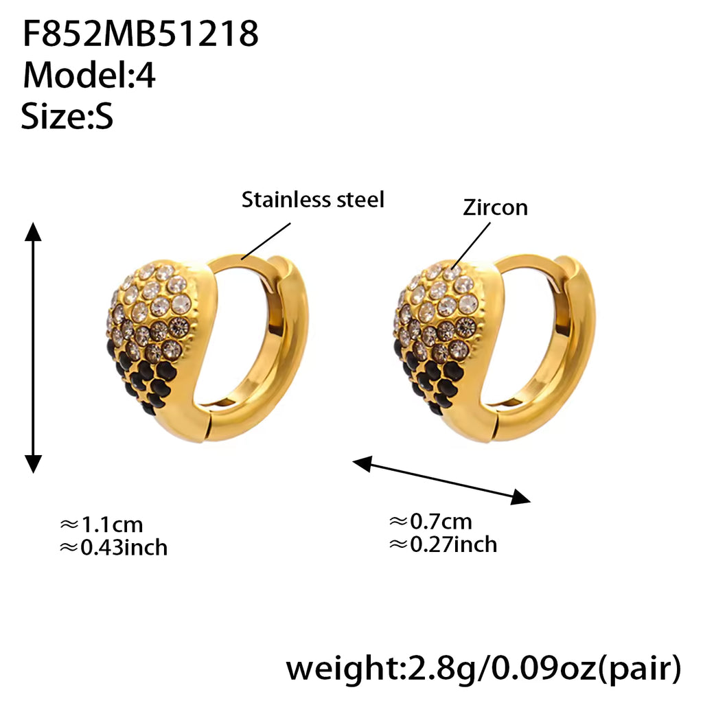 Women's Hoop Earrings | Zirconia Hoop Earrings | ORLABYAMY