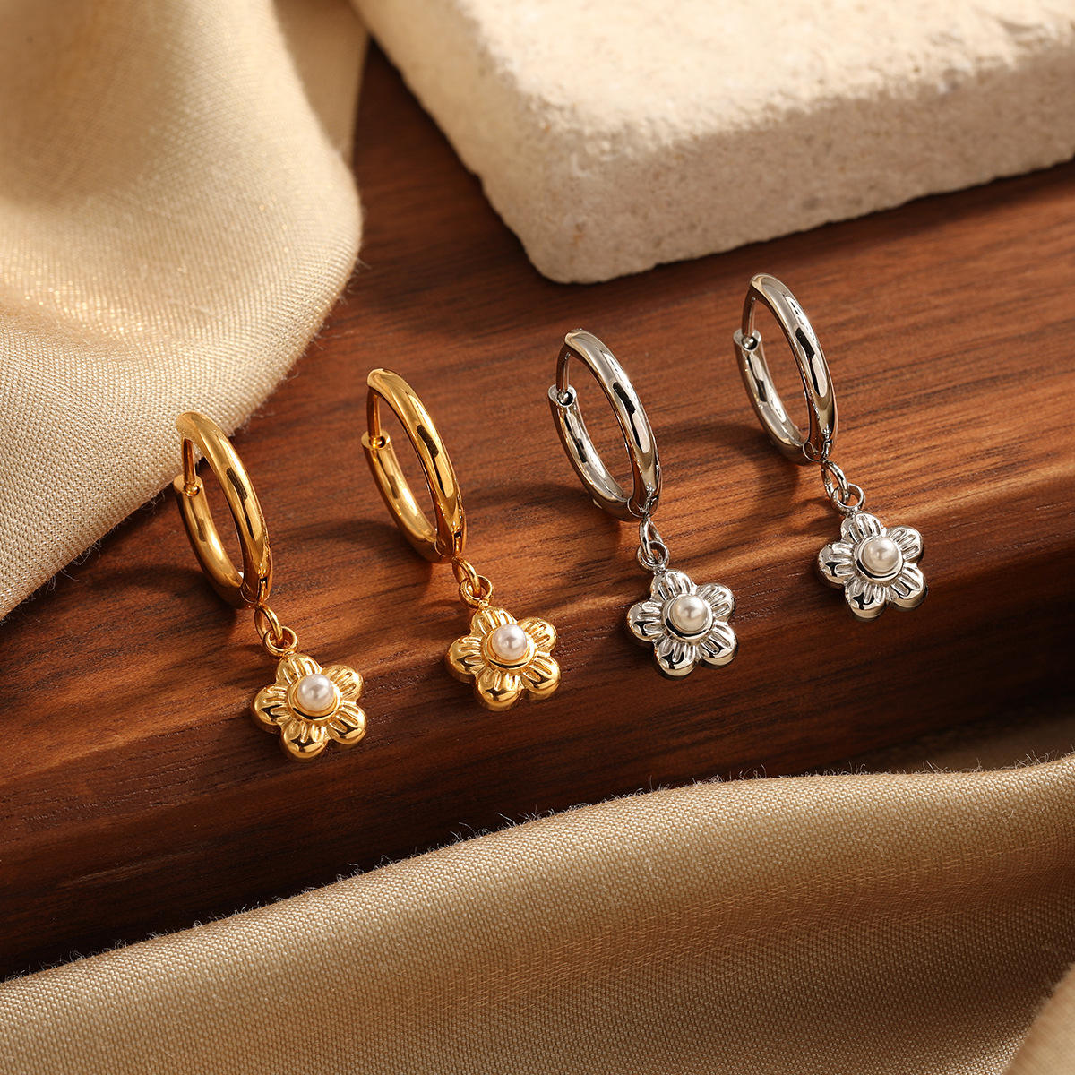Gold Plated Drop Earrings | Women's Drop Earrings | ORLABYAMY
