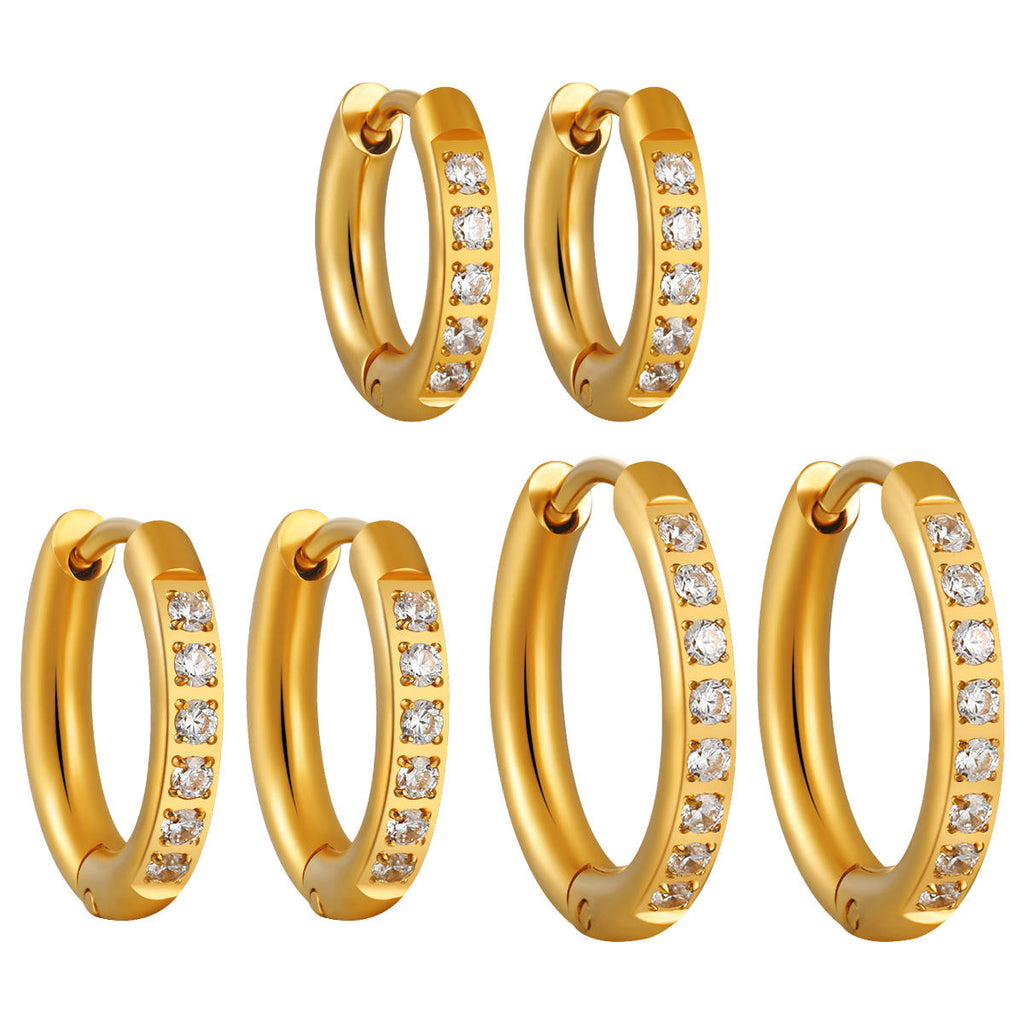 Small Hoop Earrings | Hoop Huggie Earrings  | ORLABYAMY