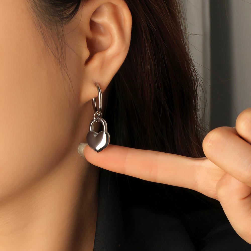 Cute Heart Drop Earrings | Women's Heart Drop Earrings | ORLABYAMY