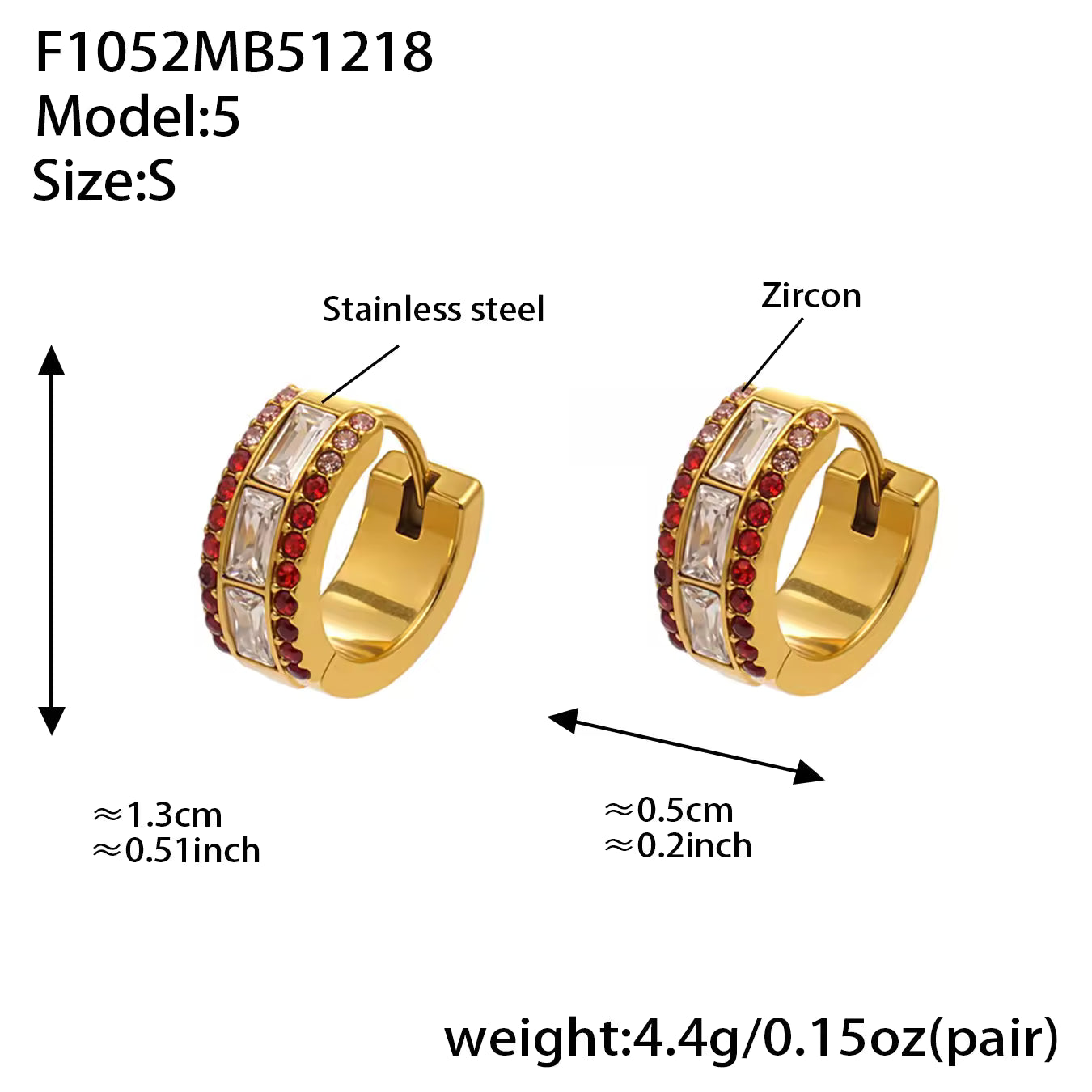 Zirconia Hoop Earrings | Women's Hoop Earrings | ORLABYAMY