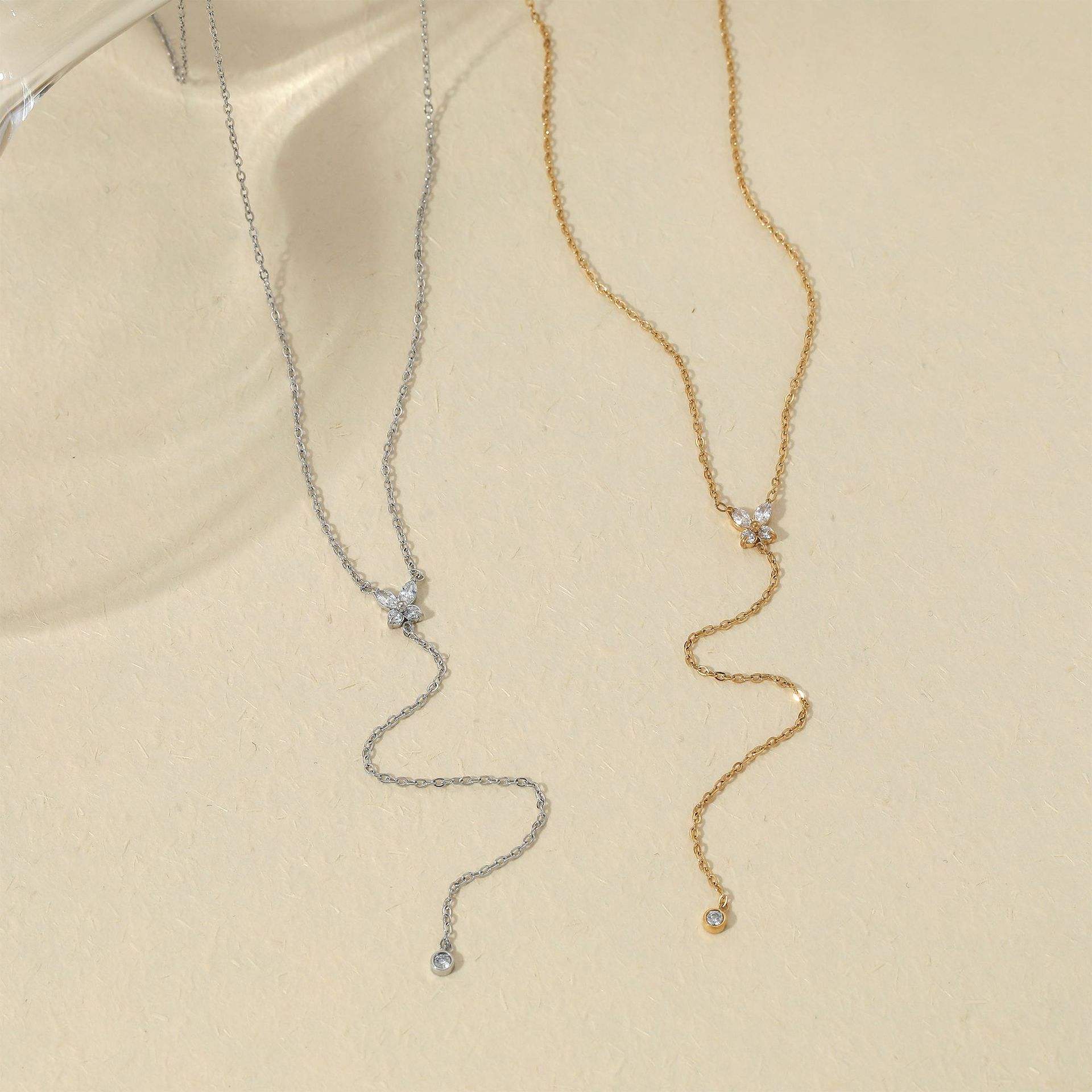 Link Chain Necklace | Long Pendant Necklace | ORLABYAMY