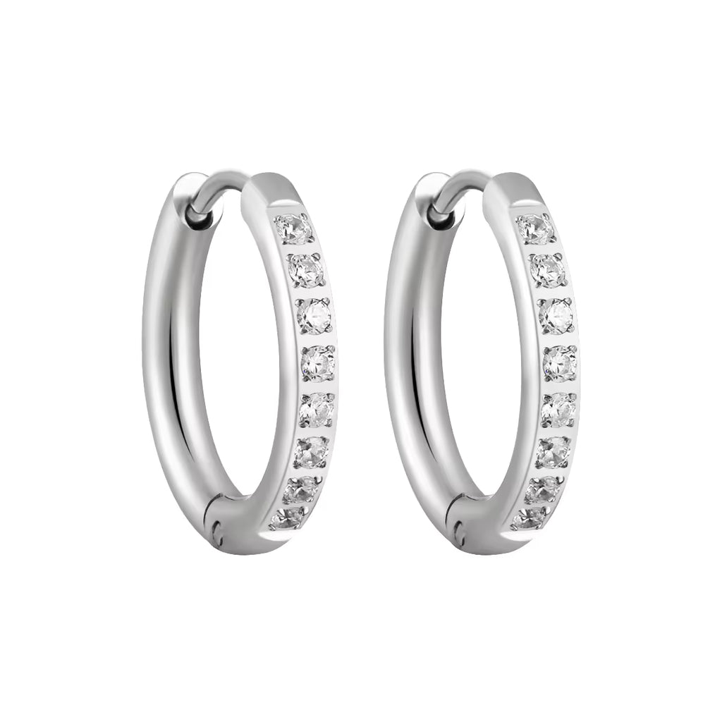Small Hoop Earrings | Hoop Huggie Earrings  | ORLABYAMY