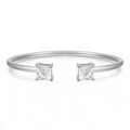 White Zircon Cuff Bracelet | Unisex Cuff Bracelet | ORLABYAMY