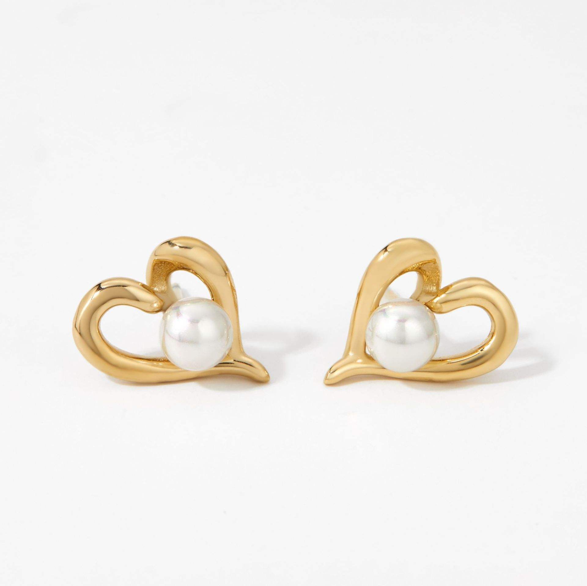 Heart Stud Earrings | Women's Stud Earrings | ORLABYAMY