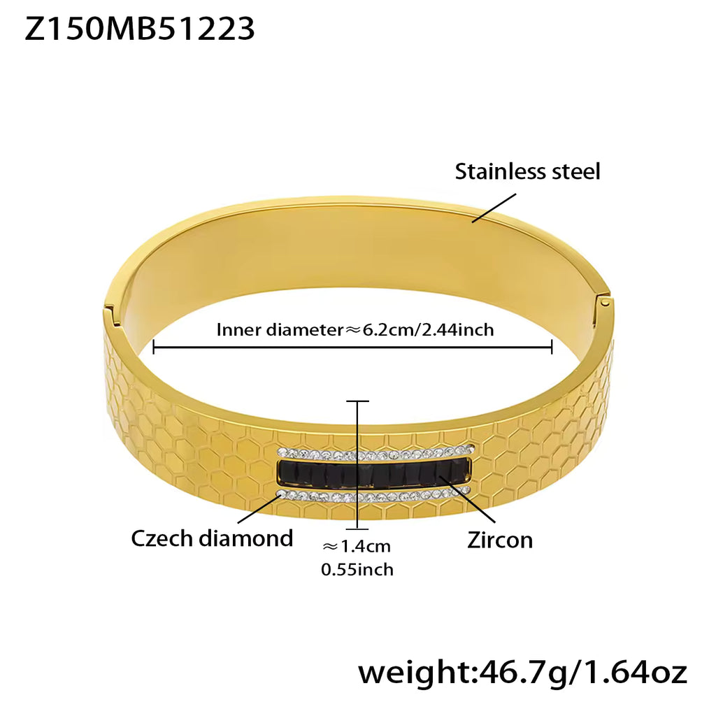 Stainless Steel Crown Bracelet | Zirconia Crown Bracelet | ORLABYAMY