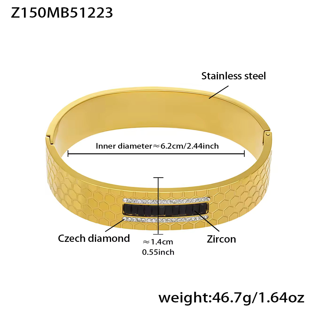 Stainless Steel Crown Bracelet | Zirconia Crown Bracelet | ORLABYAMY