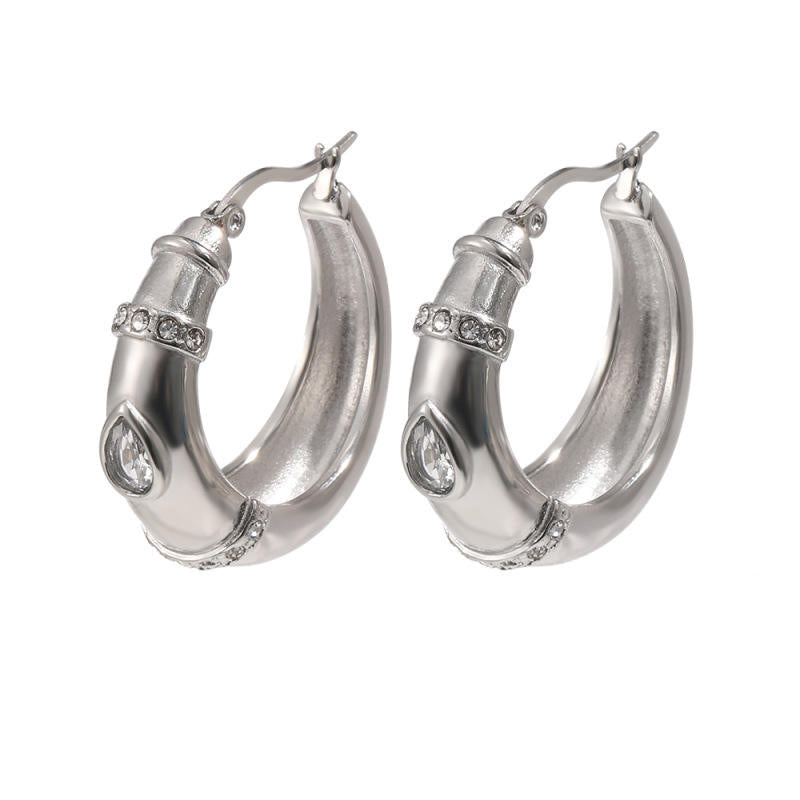 Women's Hoop Huggie Earrings | Hoop Huggie Earrings | ORLABYAMY