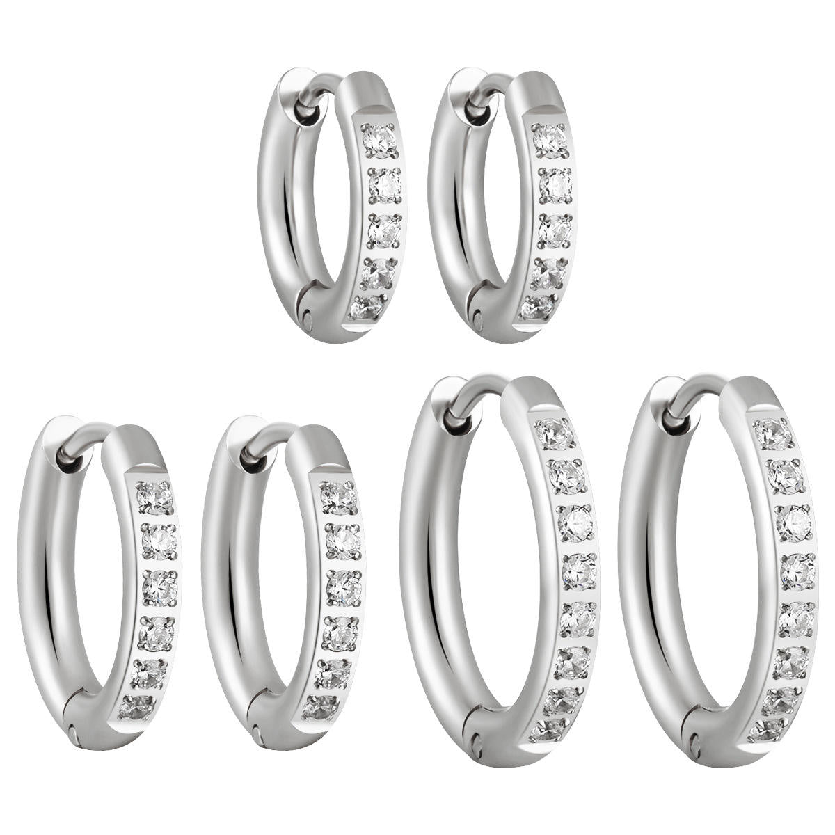 Small Hoop Earrings | Hoop Huggie Earrings  | ORLABYAMY
