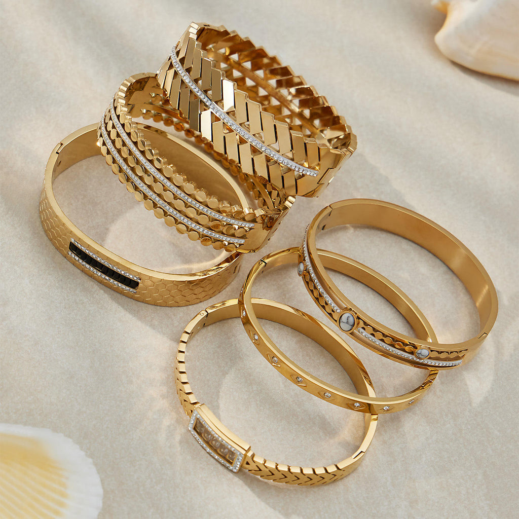Stainless Steel Crown Bracelet | Zirconia Crown Bracelet | ORLABYAMY