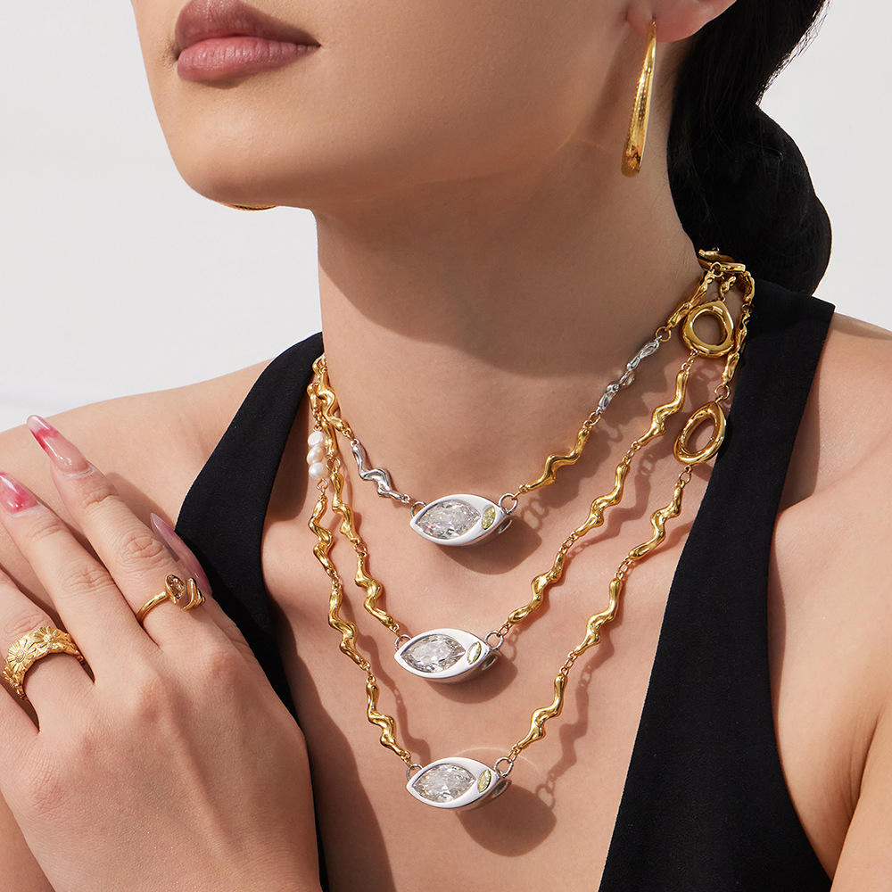 Evil Eye Necklace | Gold Plated Eye Necklace | ORLABYAMY