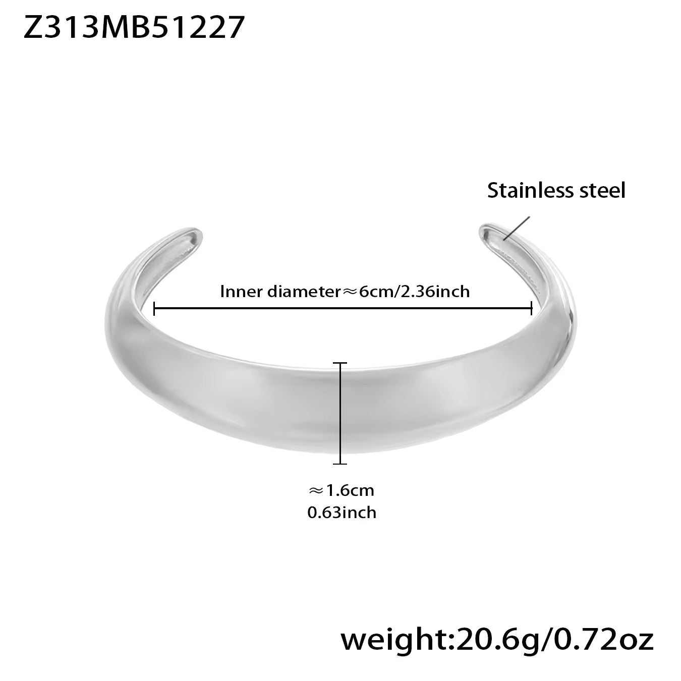 Women's Open Bangle | Open Bangle Bracelet | ORLABYAMY