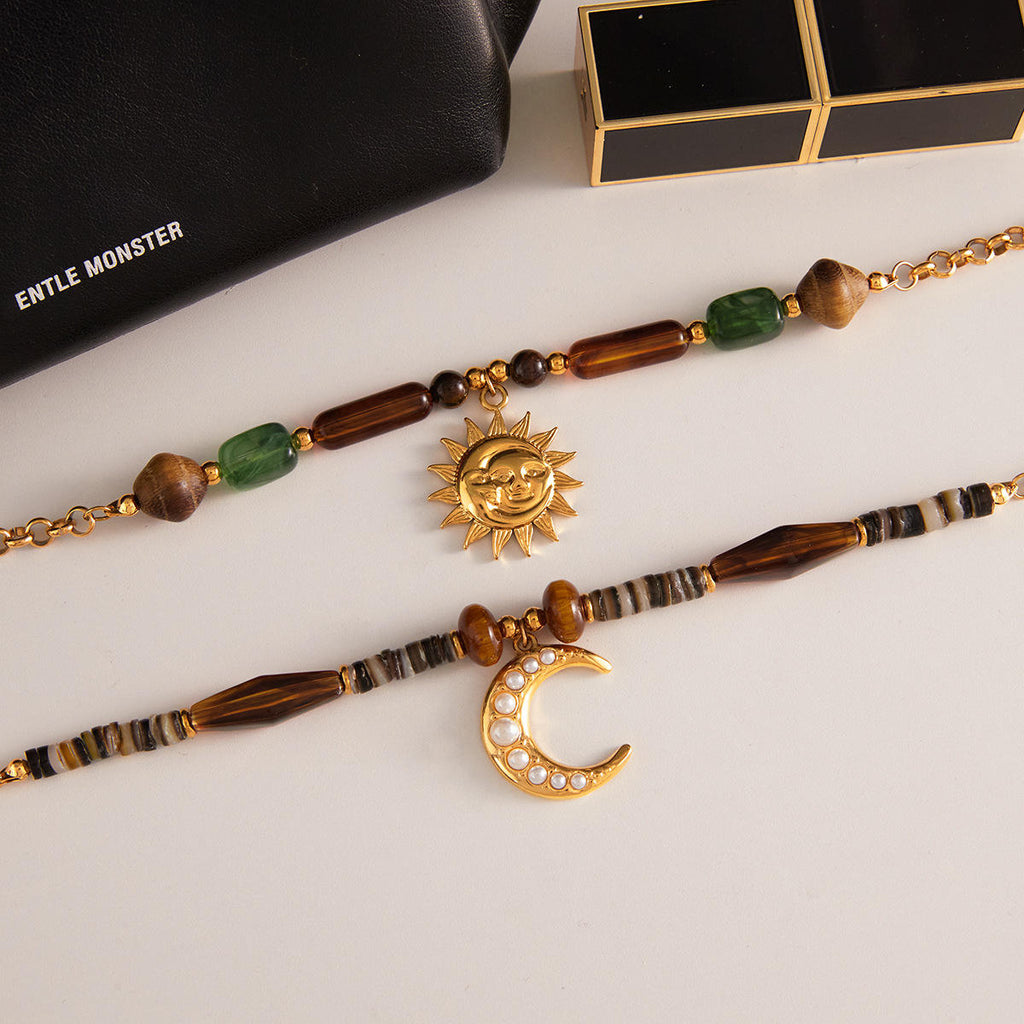 Stone Pendant Necklace | Unisex Stone Necklace | ORLABYAMY