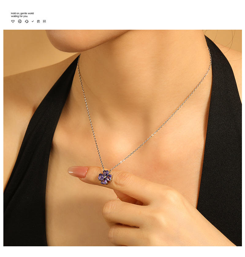 4 Leaf Clover Necklace | Clover Pendant Necklace | ORLABYAMY