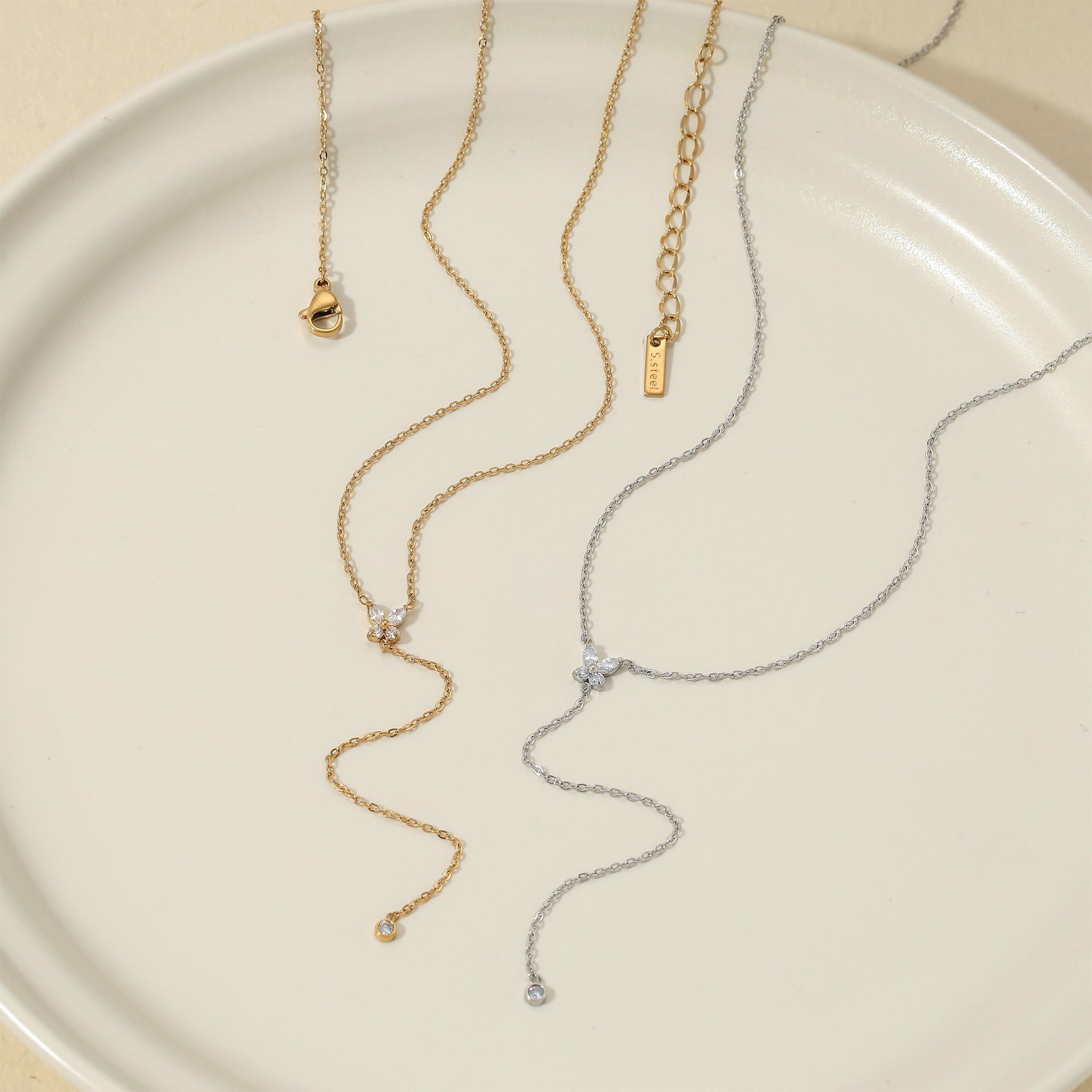 Link Chain Necklace | Long Pendant Necklace | ORLABYAMY