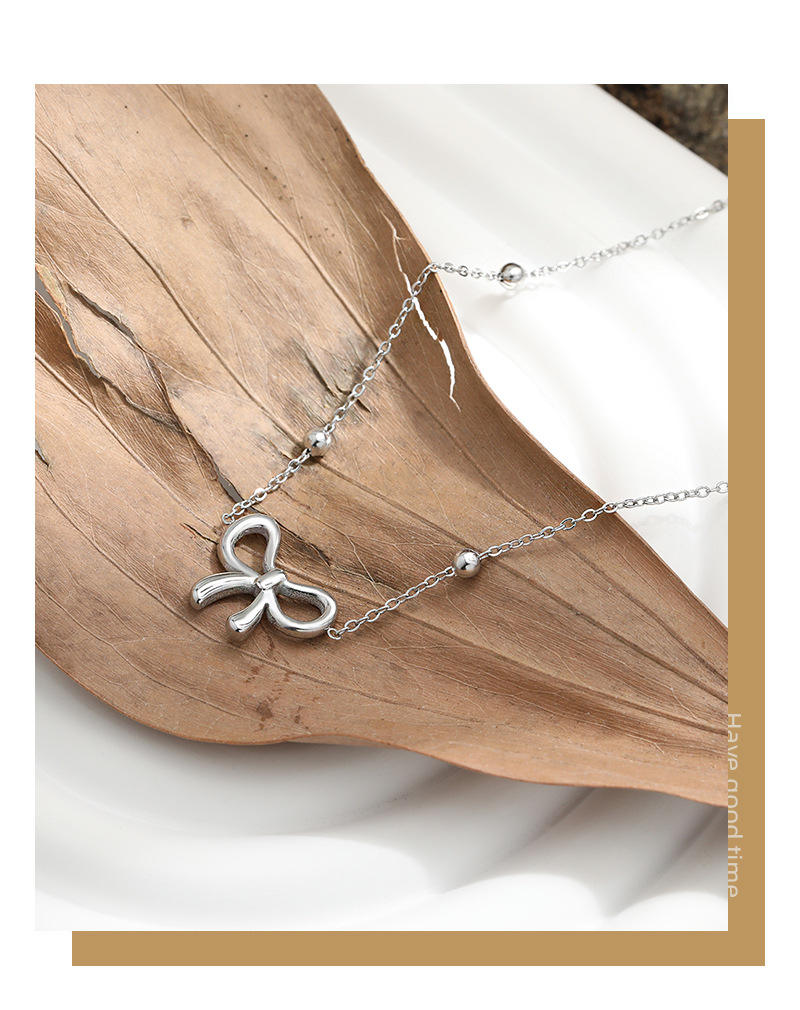 Link Chain Bow Neklace | Stylish Bow Necklace | ORLABYAMY