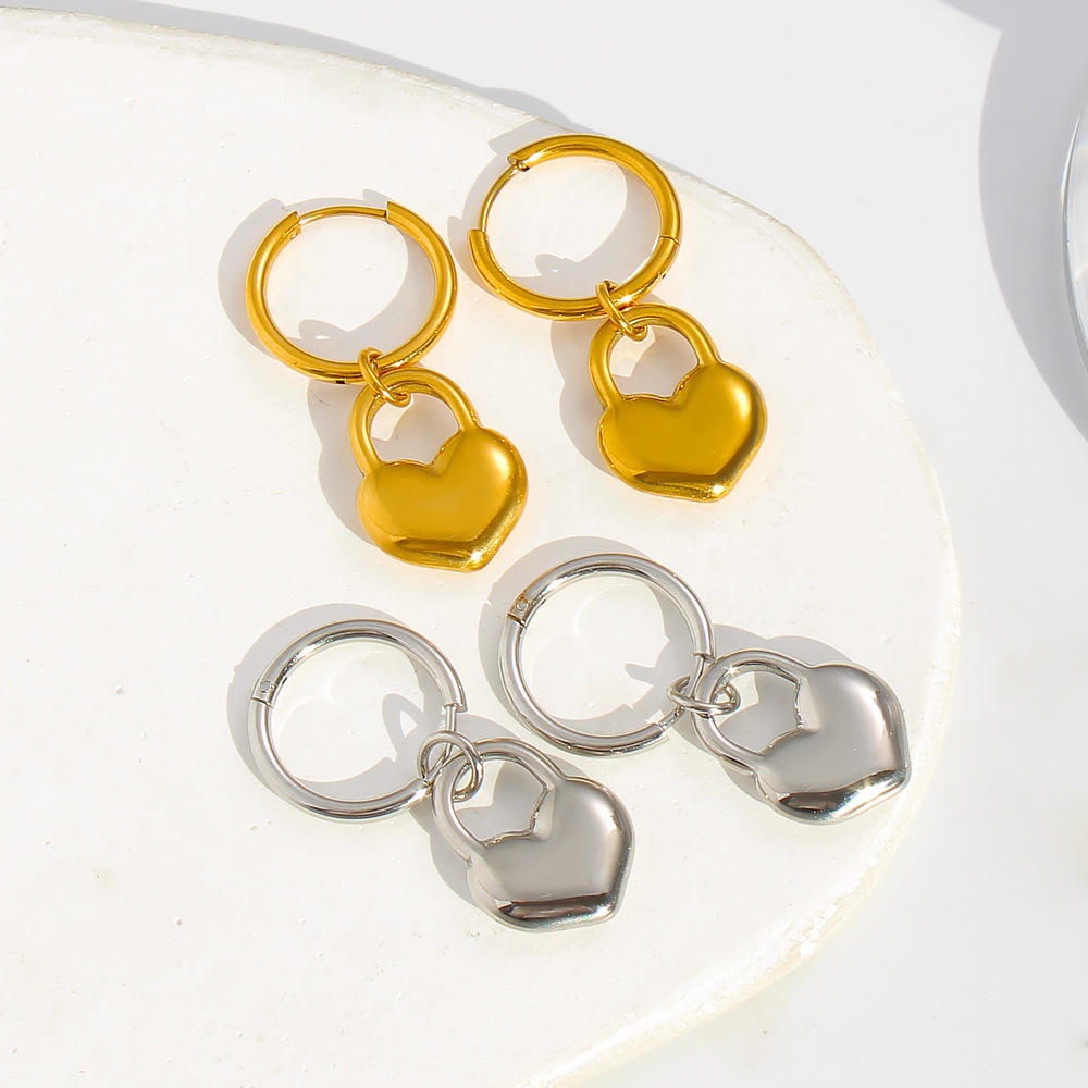 Cute Heart Drop Earrings | Women's Heart Drop Earrings | ORLABYAMY
