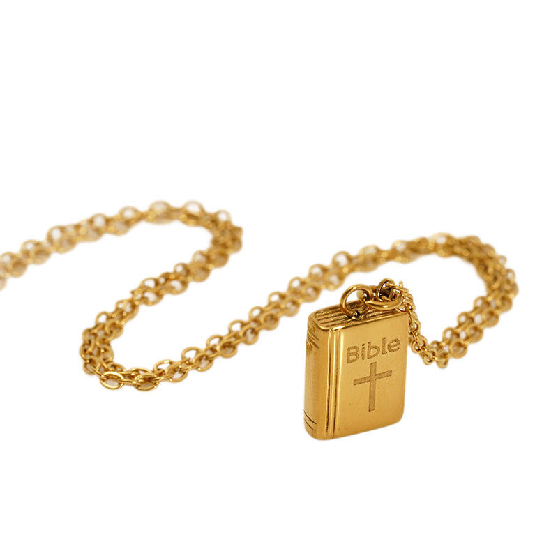 Bible Pendant Necklace | Unisex Bible Necklace | ORLABYAMY