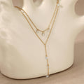 2 Layer Pendant Necklace | Women's Y Necklace | ORLABYAMY