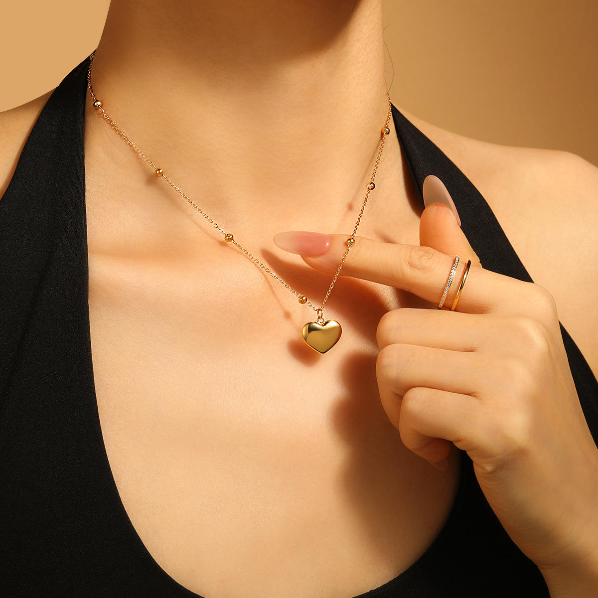 Flower & Heart Necklace | Women’s Pendant Necklace | ORLABYAMY