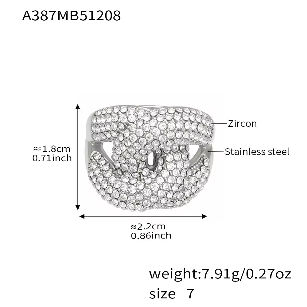Cubic Zirconia Ring | White Zircon Ring | Zircon Ring | ORLABYAMY