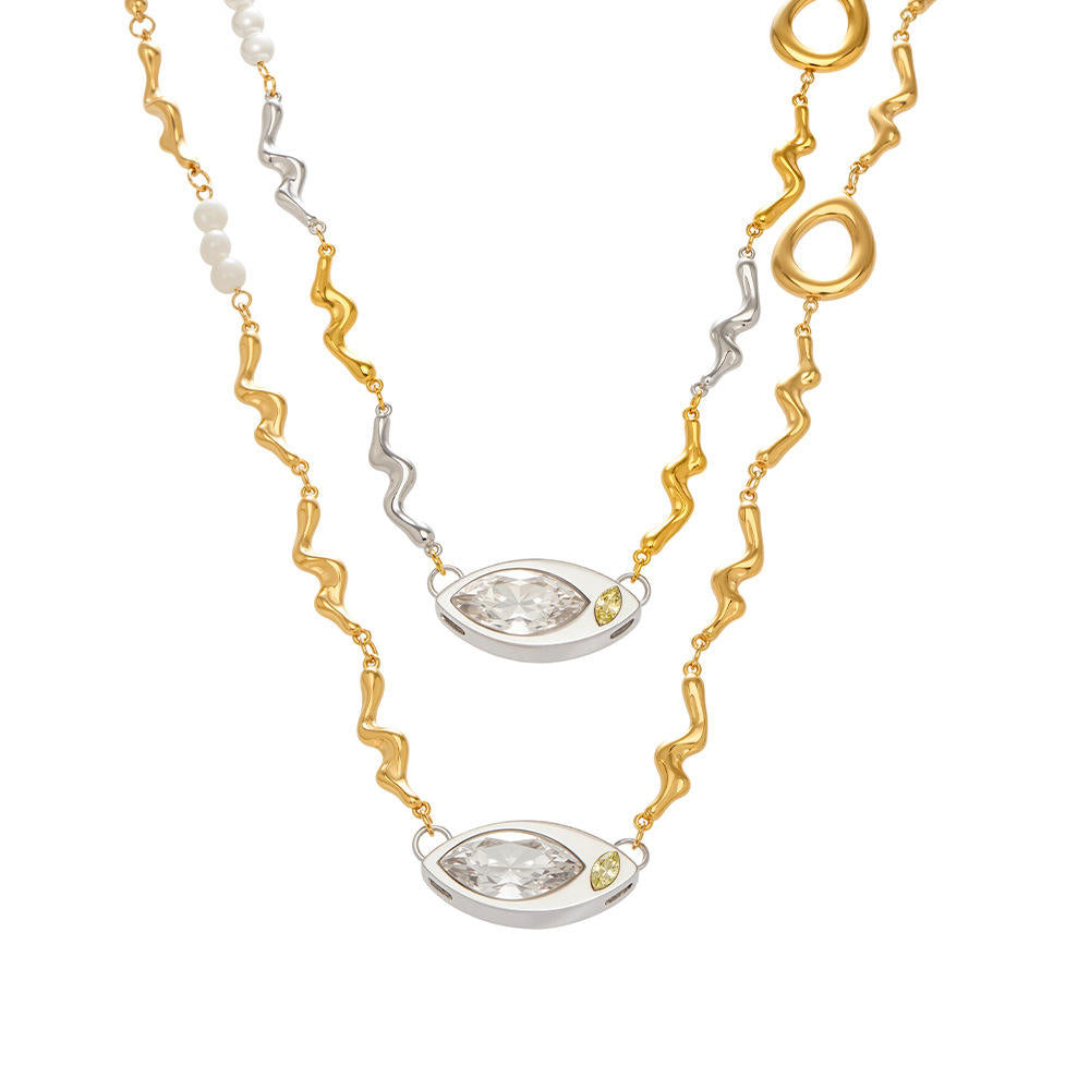 Evil Eye Necklace | Gold Plated Eye Necklace | ORLABYAMY