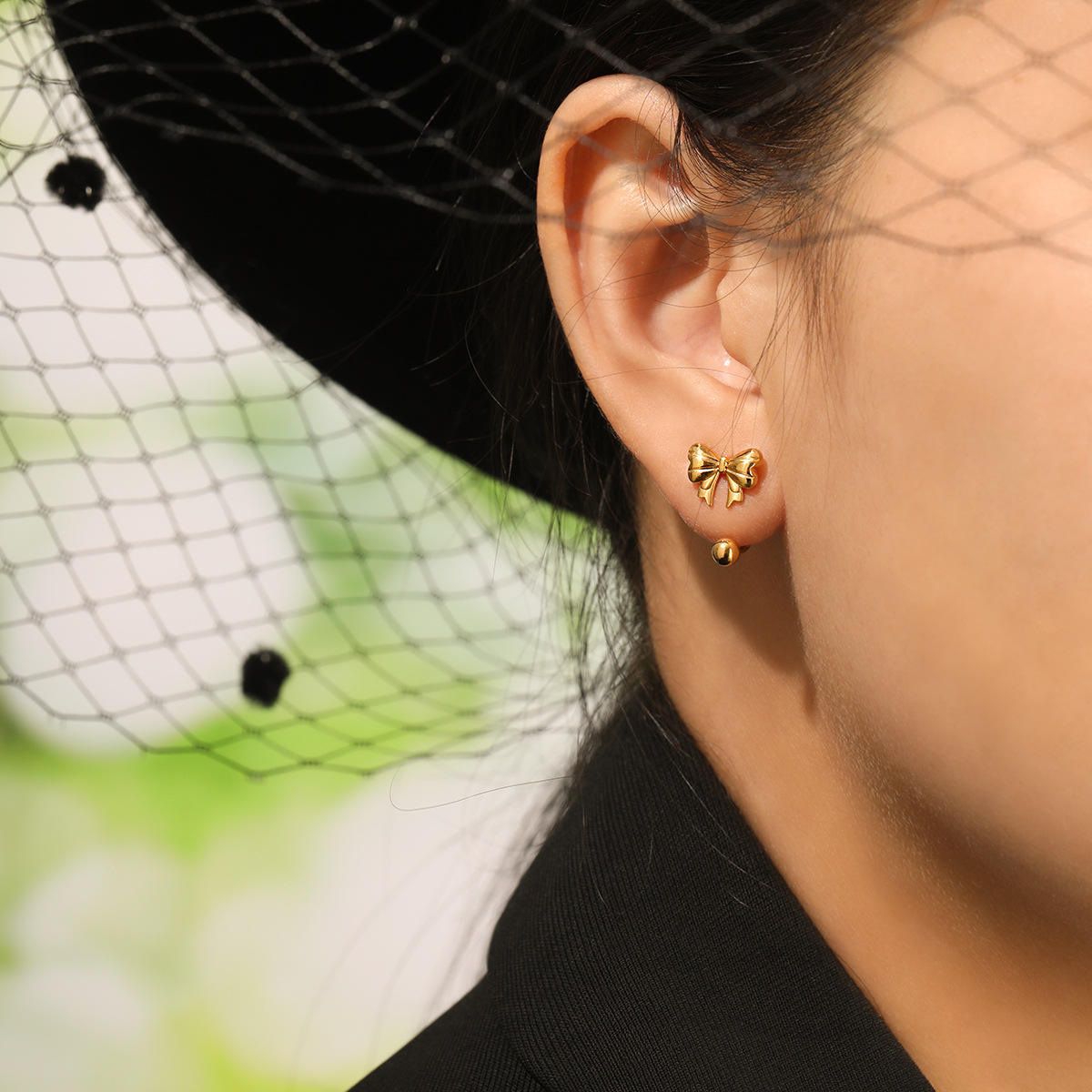 Bow Cuff Earrings | Gold Plated Bow Earrings | ORLABYAMY