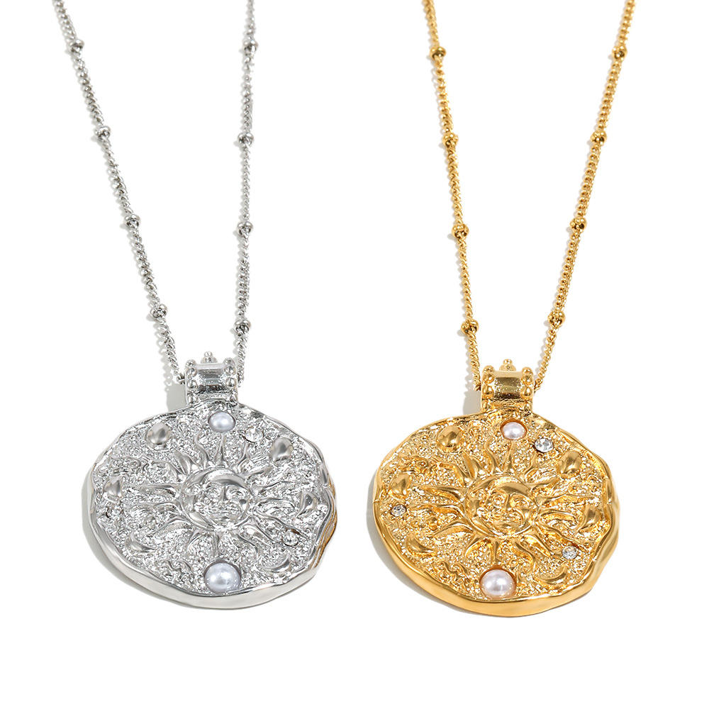 Irregular Pendant Necklace | Zirconia Pendant Necklace | ORLABYAMY