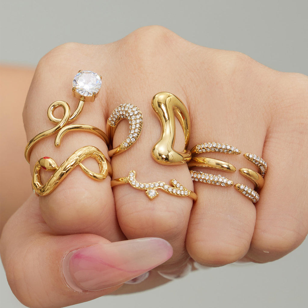 Women’s Open Ring | Zirconia Open Ring | ORLABYAMY