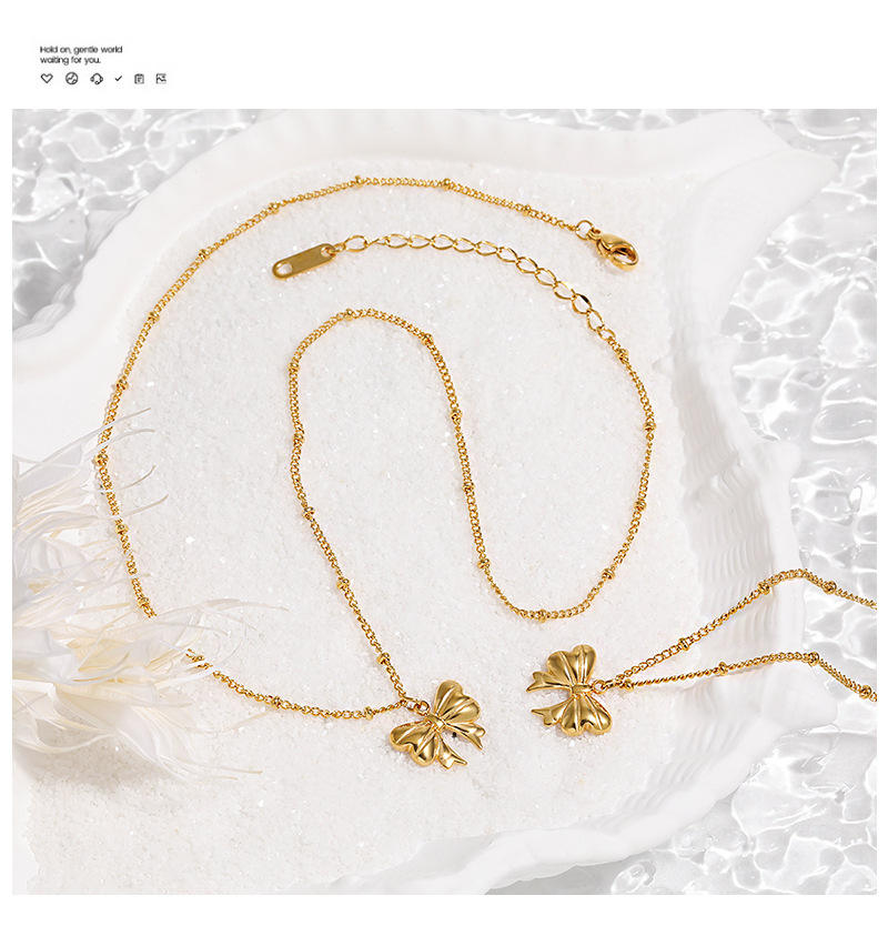 Bow Chain Necklace | Women's Bow Necklace | ORLABYAMY
