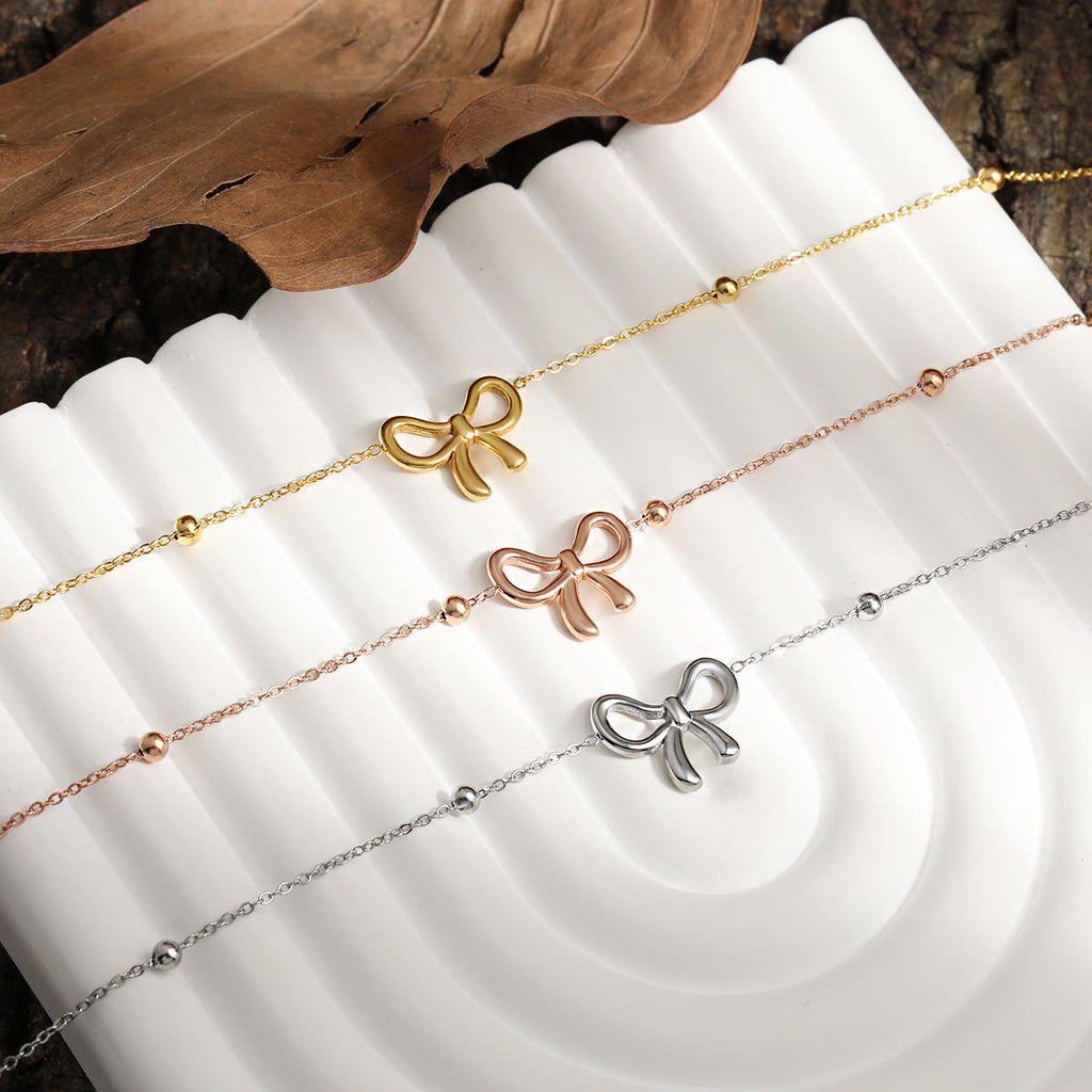 Link Chain Bow Neklace | Stylish Bow Necklace | ORLABYAMY