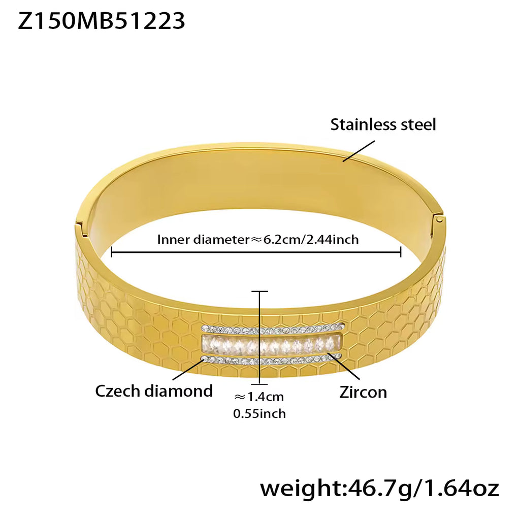 Stainless Steel Crown Bracelet | Zirconia Crown Bracelet | ORLABYAMY