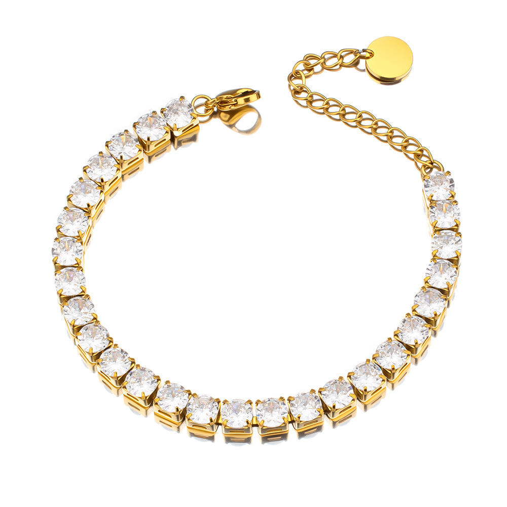 Tennis Chain Bracelet | Zirconia Chain Bracelet | ORLABYAMY